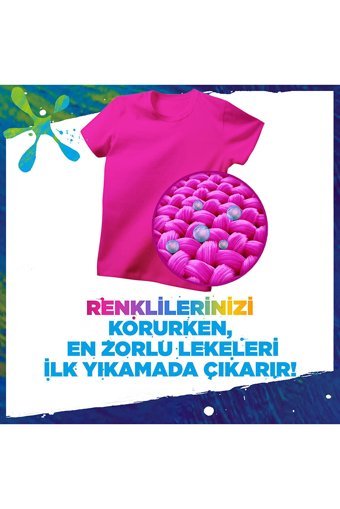 Omo Active Fresh Renkliler İçin 50 Yıkama Toz Deterjan 5x1.5 kg