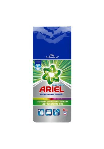 Ariel Aqua Pudra Renkliler İçin 100 Yıkama Toz Deterjan 15 kg