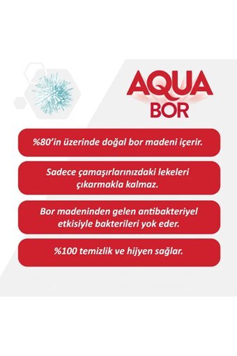 Eti Maden Aqua Bor Beyazlar İçin 104 Yıkama Toz Deterjan 4x4 kg