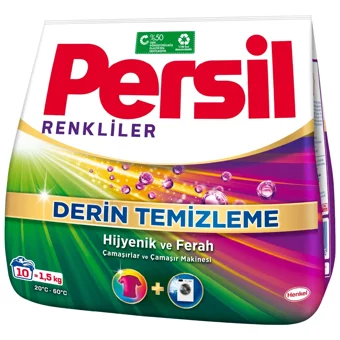 Persıl Renkliler İçin 10 Yıkama Toz Deterjan 1.5 kg