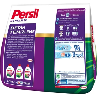 Persıl Renkliler İçin 10 Yıkama Toz Deterjan 1.5 kg
