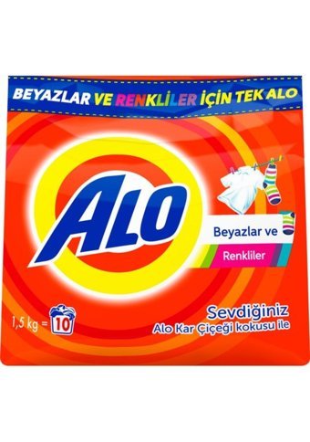 Alo Renkliler ve Beyazlar İçin 20 Yıkama Toz Deterjan 2x1.5 kg