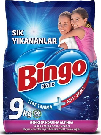 Bingo Matik Renkliler ve Beyazlar İçin 240 Yıkama Toz Deterjan 4x9 kg