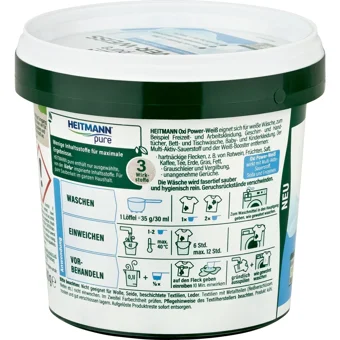 Heitmann Power Beyazlar İçin 20 Yıkama Toz Deterjan 1 kg