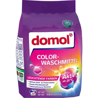Domol Renkliler İçin 20 Yıkama Toz Deterjan 1.35 kg