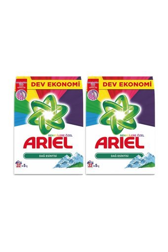 Ariel Aqua Pudra Renkliler İçin 66 Yıkama Toz Deterjan 2x5 kg