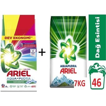 Ariel Dağ Esintisi Renkliler ve Beyazlar İçin 106 Yıkama Toz Deterjan 16 kg