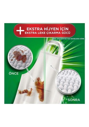 Ariel Oxi Extra Hijyen Renkliler İçin 8 Yıkama Toz Deterjan 1.2 kg