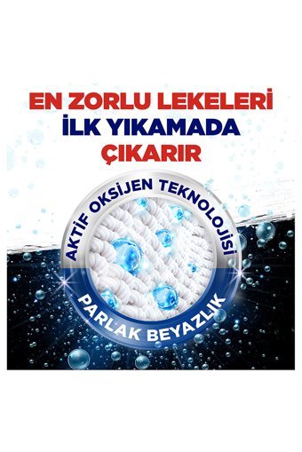 Omo Active Oksijen Beyazlar İçin 90 Yıkama Toz Deterjan 3x4.5 kg