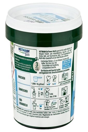 Heıtmann Pure Beyazlar İçin Yıkama Toz Deterjan 500 gr
