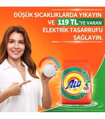 Alo Platinum Fairy Etkili Beyazlar İçin 46 Yıkama Toz Deterjan 7 kg