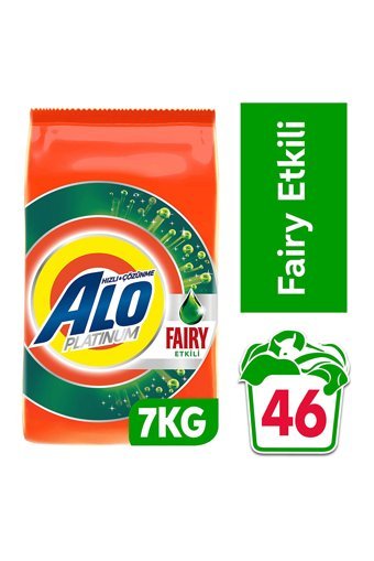 Alo Platinum Fairy Etkili Beyazlar İçin 46 Yıkama Toz Deterjan 7 kg