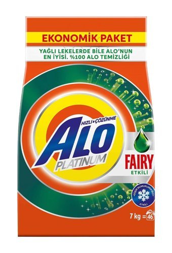 Alo Platinum Fairy Etkili Beyazlar İçin 46 Yıkama Toz Deterjan 7 kg