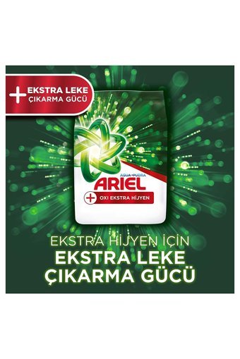 Ariel Oxi Extra Hijyen Aqua Pudra Beyazlar İçin 72 Yıkama Toz Deterjan 2x5.5 kg