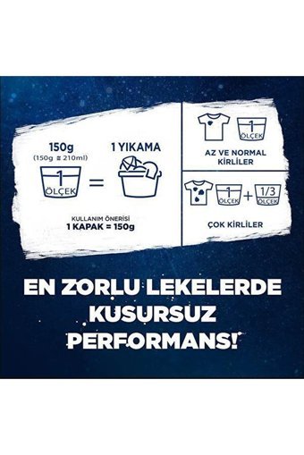 Omo Matik Active Oksijen Beyazlar İçin 8 Yıkama Toz Deterjan 1.2 kg