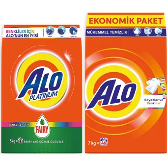 Alo Renkliler ve Beyazlar İçin 79 Yıkama Toz Deterjan 12 kg