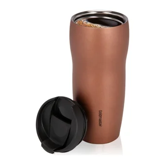 Goldmaster GM 7365G Gezgin Plastik Filtreli Termoslu 0.45 L Hazne Kapasiteli 4 Fincan 750 W Rose Gold Filtre Kahve Makinesi