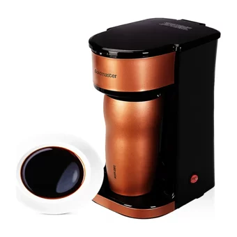 Goldmaster GM 7365G Gezgin Plastik Filtreli Termoslu 0.45 L Hazne Kapasiteli 4 Fincan 750 W Rose Gold Filtre Kahve Makinesi