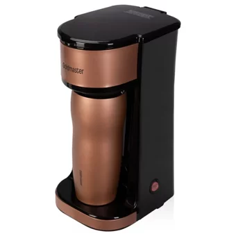 Goldmaster GM 7365G Gezgin Plastik Filtreli Termoslu 0.45 L Hazne Kapasiteli 4 Fincan 750 W Rose Gold Filtre Kahve Makinesi