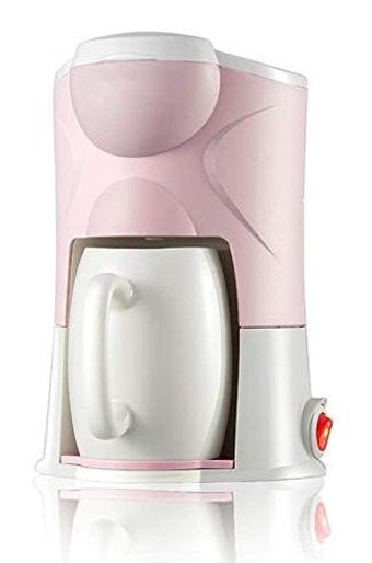 Sovorm Plastik Filtreli Bardaklı 0.15 L Hazne Kapasiteli 1 Fincan Mini Pembe Filtre Kahve Makinesi