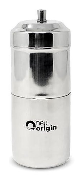 Neuorigin Mysore Paslanmaz Çelik Filtreli Termoslu 0.2 L Hazne Kapasiteli 4 Fincan Mini İnox Filtre Kahve Makinesi