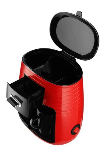 Jnuobı Plastik Filtreli Bardaklı 0.25 L Hazne Kapasiteli 2 Fincan 450 W Siyah Filtre Kahve Makinesi