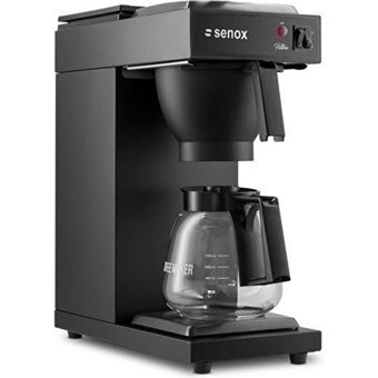 Horecamark Coffeedio FLT120 Plastik Filtreli Karaf 1.8 L Hazne Kapasiteli 144 Fincan 2400 W Siyah Filtre Kahve Makinesi
