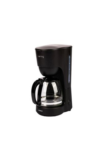 Easytekno Sunny Morning Plastik Filtreli Karaf 1.25 L Hazne Kapasiteli 12 Fincan Akıllı 750 W Siyah Filtre Kahve Makinesi