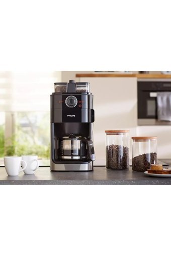 Philips HD7769/00 Zaman Ayarlı Paslanmaz Çelik Filtreli Karaf 1.2 L Hazne Kapasiteli 10 Fincan 1000 W Siyah Filtre Kahve Makinesi