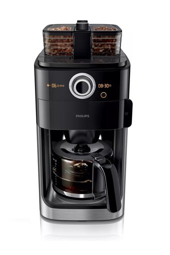 Philips HD7769/00 Zaman Ayarlı Paslanmaz Çelik Filtreli Karaf 1.2 L Hazne Kapasiteli 10 Fincan 1000 W Siyah Filtre Kahve Makinesi