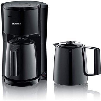Severin KA 9252 Plastik Filtreli Karaf 1 L Hazne Kapasiteli 8 Fincan 1000 W Siyah Filtre Kahve Makinesi