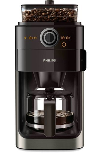 Philips HD7768/80 Zaman Ayarlı Paslanmaz Çelik Filtreli Karaf 1.2 L Hazne Kapasiteli 10 Fincan 1000 W Siyah Filtre Kahve Makinesi