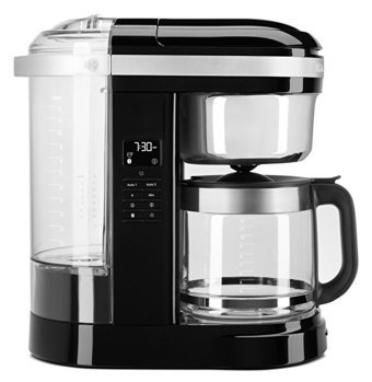 Kitchenaid 5KCM1209EOB Zaman Ayarlı Plastik Filtreli Karaf 1.7 L Hazne Kapasiteli 12 Fincan Akıllı 1100 W Siyah Filtre Kahve Makinesi