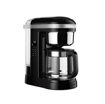 Kitchenaid 5KCM1209EOB Zaman Ayarlı Plastik Filtreli Karaf 1.7 L Hazne Kapasiteli 12 Fincan Akıllı 1100 W Siyah Filtre Kahve Makinesi