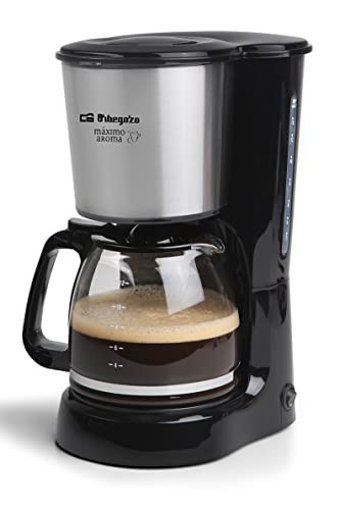 Orbegozo CG 4032-15 Paslanmaz Çelik Filtreli Karaf 1 L Hazne Kapasiteli 15 Fincan 800 W Siyah Filtre Kahve Makinesi