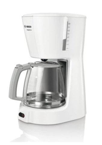 Bosch TKA3A011 Compact Class Plastik Filtreli Karaf 1.2 L Hazne Kapasiteli 15 Fincan 1100 W Beyaz Filtre Kahve Makinesi