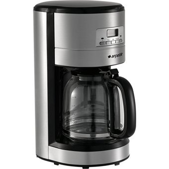 Arçelik FK 6112 I Zaman Ayarlı Paslanmaz Çelik Filtreli Karaf 12 Fincan Akıllı 1000 W İnox Filtre Kahve Makinesi