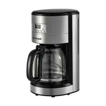 Arçelik FK 6112 I Zaman Ayarlı Paslanmaz Çelik Filtreli Karaf 12 Fincan Akıllı 1000 W İnox Filtre Kahve Makinesi
