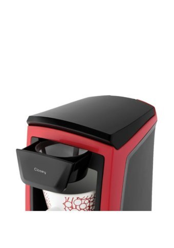 Fakir Closey Plastik Filtreli Bardaklı 0.3 L Hazne Kapasiteli 1 Fincan Akıllı 600 W Kırmızı Filtre Kahve Makinesi
