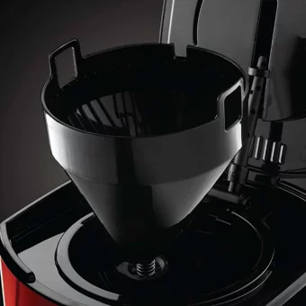 Russell Hobbs Luna 23240-56 Zaman Ayarlı Paslanmaz Çelik Filtreli Karaf 1.25 L Hazne Kapasiteli 12 Fincan Akıllı 1800 W Kırmızı Filtre Kahve Makinesi