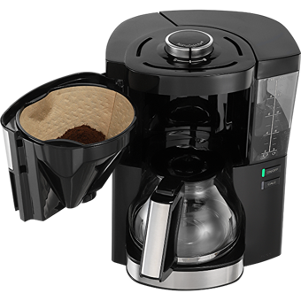 Melitta Look V Perfection Paslanmaz Çelik Filtreli Karaf 1.2 L Hazne Kapasiteli 10 Fincan 900 W Siyah Filtre Kahve Makinesi