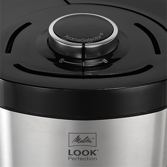 Melitta Look V Perfection Paslanmaz Çelik Filtreli Karaf 1.2 L Hazne Kapasiteli 10 Fincan 900 W Siyah Filtre Kahve Makinesi