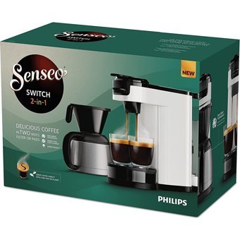 Philips Senseo HD6592/64 Paslanmaz Çelik Filtreli Termoslu 1 L Hazne Kapasiteli 7 Fincan 1000 W Beyaz Filtre Kahve Makinesi