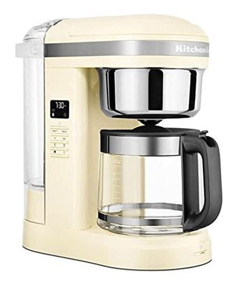Kitchenaid 5KCM1209EAC Zaman Ayarlı Plastik Filtreli Karaf 1.7 L Hazne Kapasiteli 12 Fincan Akıllı 1100 W Beyaz Filtre Kahve Makinesi