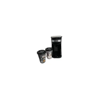 Kiwi KCM7515 Plastik Filtreli Bardaklı 0.4 L Hazne Kapasiteli 2 Fincan Mini 700 W Siyah Filtre Kahve Makinesi