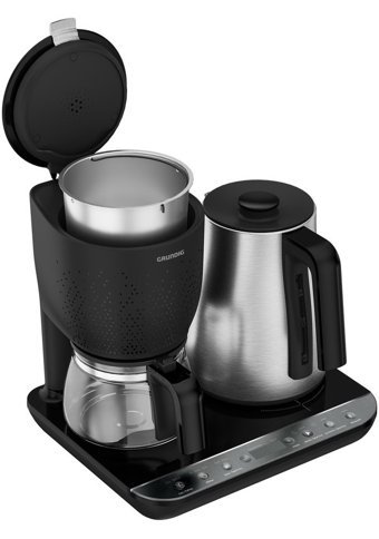 Grundig Zaman Ayarlı Plastik Filtreli Karaf 2.6 L Hazne Kapasiteli 6 Fincan 1800 W İnox Filtre Kahve Makinesi