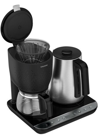 Grundig Zaman Ayarlı Plastik Filtreli Karaf 2.6 L Hazne Kapasiteli 6 Fincan 1800 W İnox Filtre Kahve Makinesi