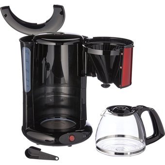 Moulinex FG360D Subito Paslanmaz Çelik Filtreli Karaf 1.25 L Hazne Kapasiteli 10 Fincan 1000 W Siyah Filtre Kahve Makinesi