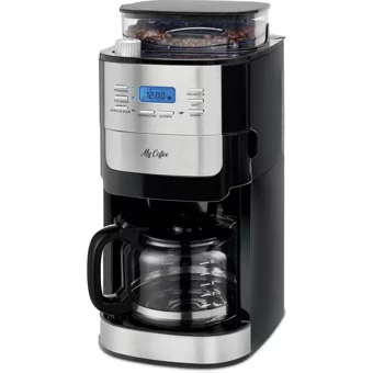 My Coffee Barista MC-104 Zaman Ayarlı Paslanmaz Çelik Filtreli Karaf 1 L Hazne Kapasiteli 12 Fincan 1050 W Siyah Filtre Kahve Makinesi