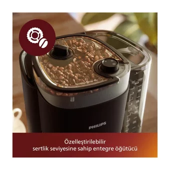 Philips HD7900/01 All-In-1 Brew Zaman Ayarlı Paslanmaz Çelik Filtreli Karaf 1.25 L Hazne Kapasiteli 10 Fincan 1000 W Siyah Filtre Kahve Makinesi